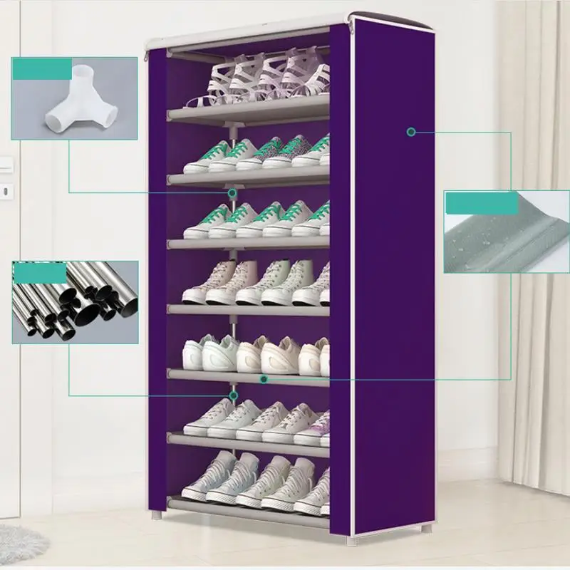

Assemble Non-Woven Fabric Shoes Hanger Shoe Rack Shoe Shelf Practical Creative Home Organization Household Supplies