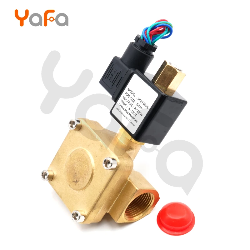 220V 24V Высокая температура нормально закрытый, нормально открытый электромагнитный клапан, водяной клапан, воздушные клапаны компрессора G1/" 3/4" 1"