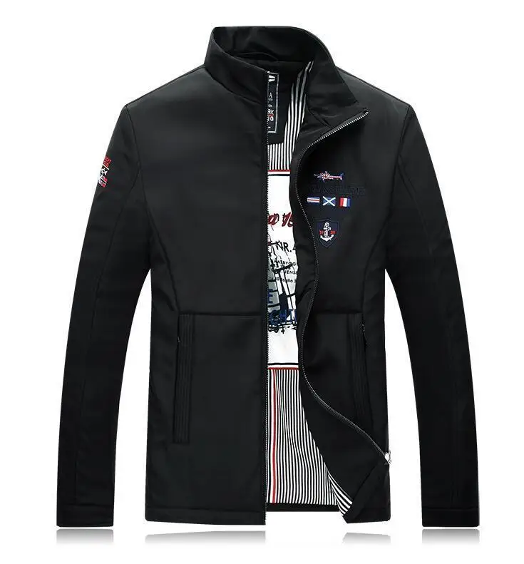 Акула для мужчин s куртки Eden Slim Fit Aeronautica наивысшего качества Повседневная брендовая одежда верхняя одежда Новейший парк весна осень Мужская куртка - Цвет: as picture