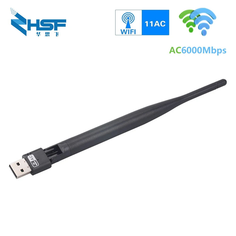 Беспроводной адаптер AC600 с антенной 5 дБ USB 433 + 150 Мбит/с 2 4/5 ГГц | Компьютеры и офис