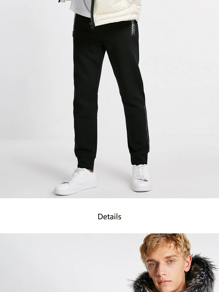 JackJones мужской зимний пуховик с капюшоном и воротником из лисьего меха 218412521