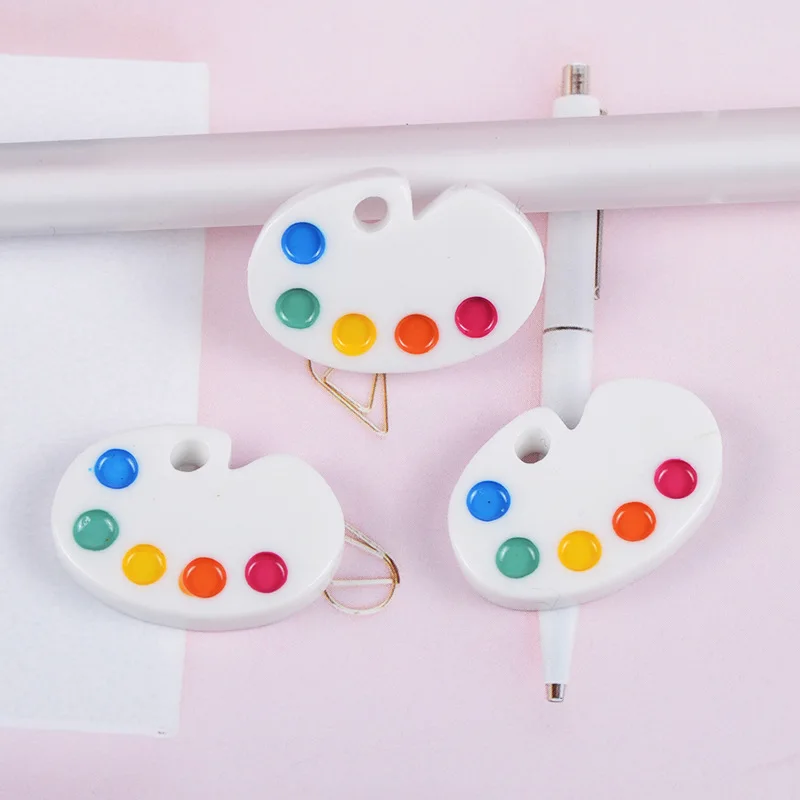 

10Pcs Resin Simulation Palette Flatback Cabochon DIY Embellishments for Scrapbooking Jewelry Accessories Fit Phone Decor Parts