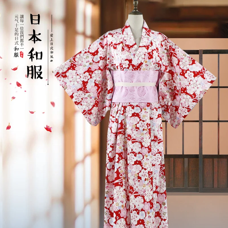 

Japanese Style Kimono Traditional Dress Long Kimonos for Women Bathrobe Haori Cosplay Costumes Yukata Geisha Robe Asian Clothes