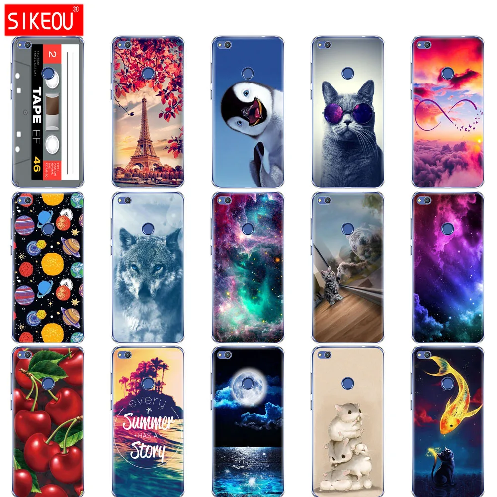 Чехол для huawei P9 P8 LITE 2017 чехол Мягкий ТПУ силиконовый корпус P9lite P8lite защитный милый