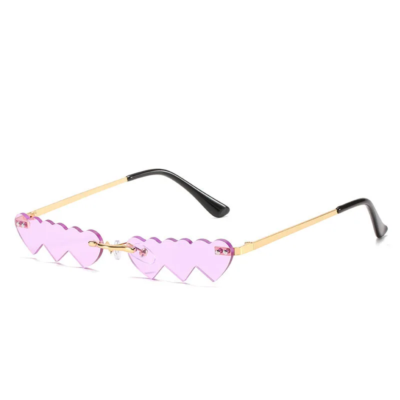 

Piece Vintage One Love Glasses Brand Pattern Fashion Frame Women Small Sunglasses