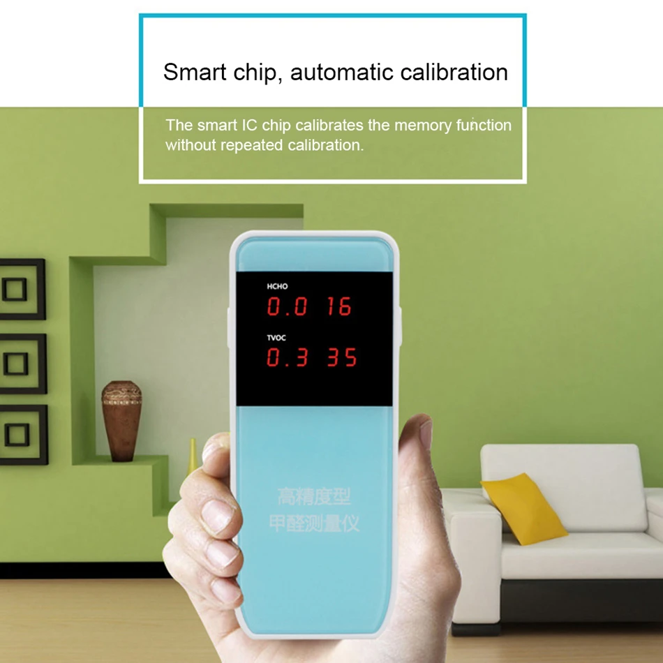 High Precision Formaldehyde Detector Home Air Quality Tester HCHO TVOC Portable Indoor Meter Monitor Professional Multifunction