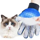 Перчатка для груминга кошек, шерстяная перчатка, щетка для вычесывания шерсти домашних животных, расческа, перчатка для собак, очищающая Массажная перчатка для аксессуаров
