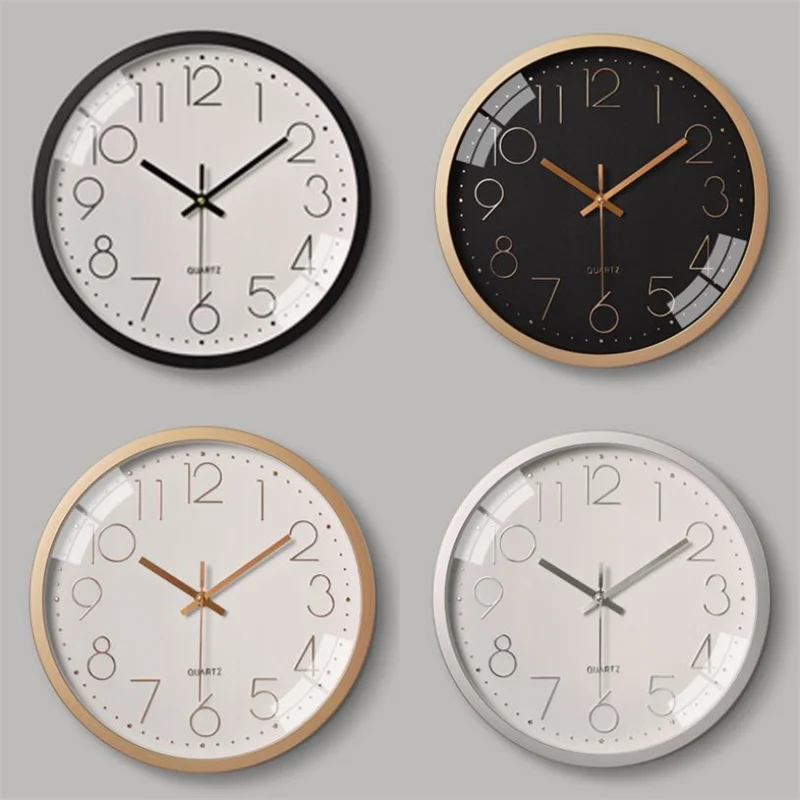 Пластиковые бесшумные настенные часы современный дизайн креативные гостиная 3D