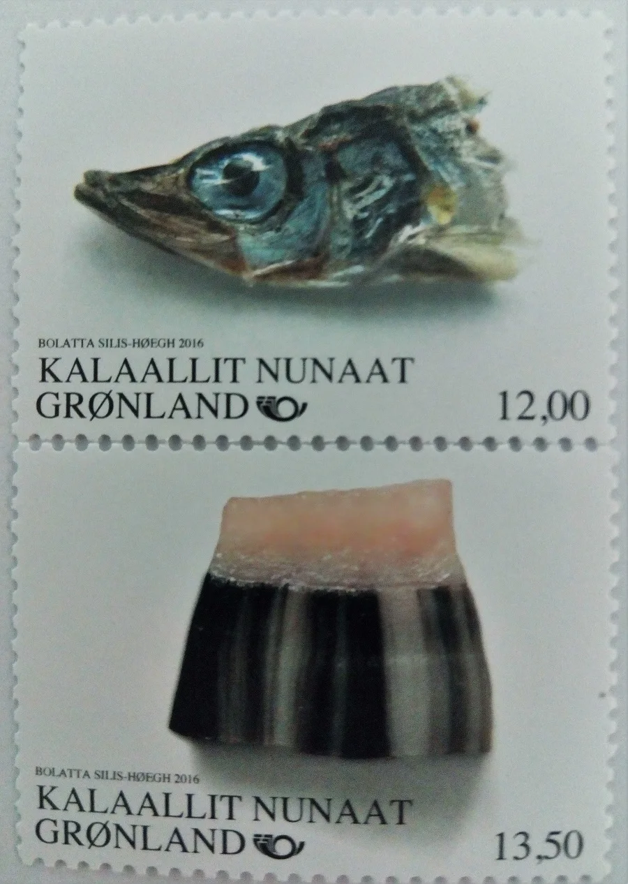 

Greenland, 2016, Nordic Food Culture, Package,stamp, 2 Fish