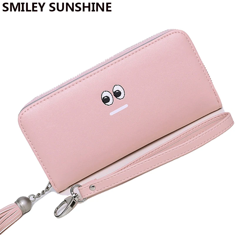 2020 милые большие женские кошельки и с ремешком держатель для карт женщин длинные