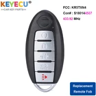 KEYECU умный пульт дистанционного управления брелок автомобильного ключа 5 кнопок для 2019 20 Nissan Rogue FCC:KR5TXN4 Continental:S180144507 433,92 МГц 4A чип