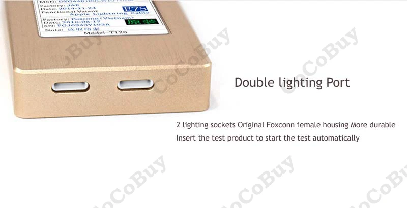 Кабель Apple Lightning считыватель информации мини USB кабель детектор телефон зарядный кабель тестер для Indendifying