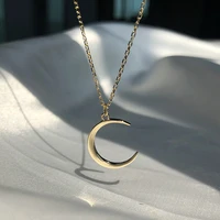 ywshk 2021 new fashion sweet moon silver plated jewelry temperament crescent clavicle chain pendant necklaces womens %d0%be%d0%b6%d0%b5%d1%80%d0%b5%d0%bb%d1%8c%d0%b5
