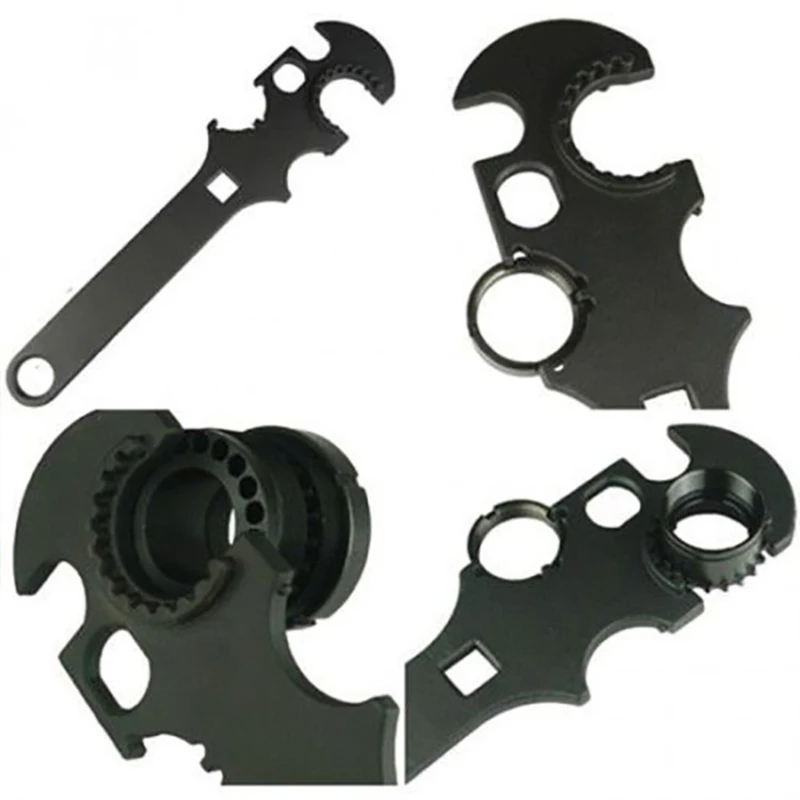

AR15/M4 Combo Wrench Tool Multi Purpose Wrench Barrel Nut Stock Tool 28cm Length Hunting Tac tical Outdoor