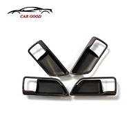 4 pcs abs wood grain car inner door bowl protector frame cover trim lhd decoration styling for toyota highlander 2020 2021 2022
