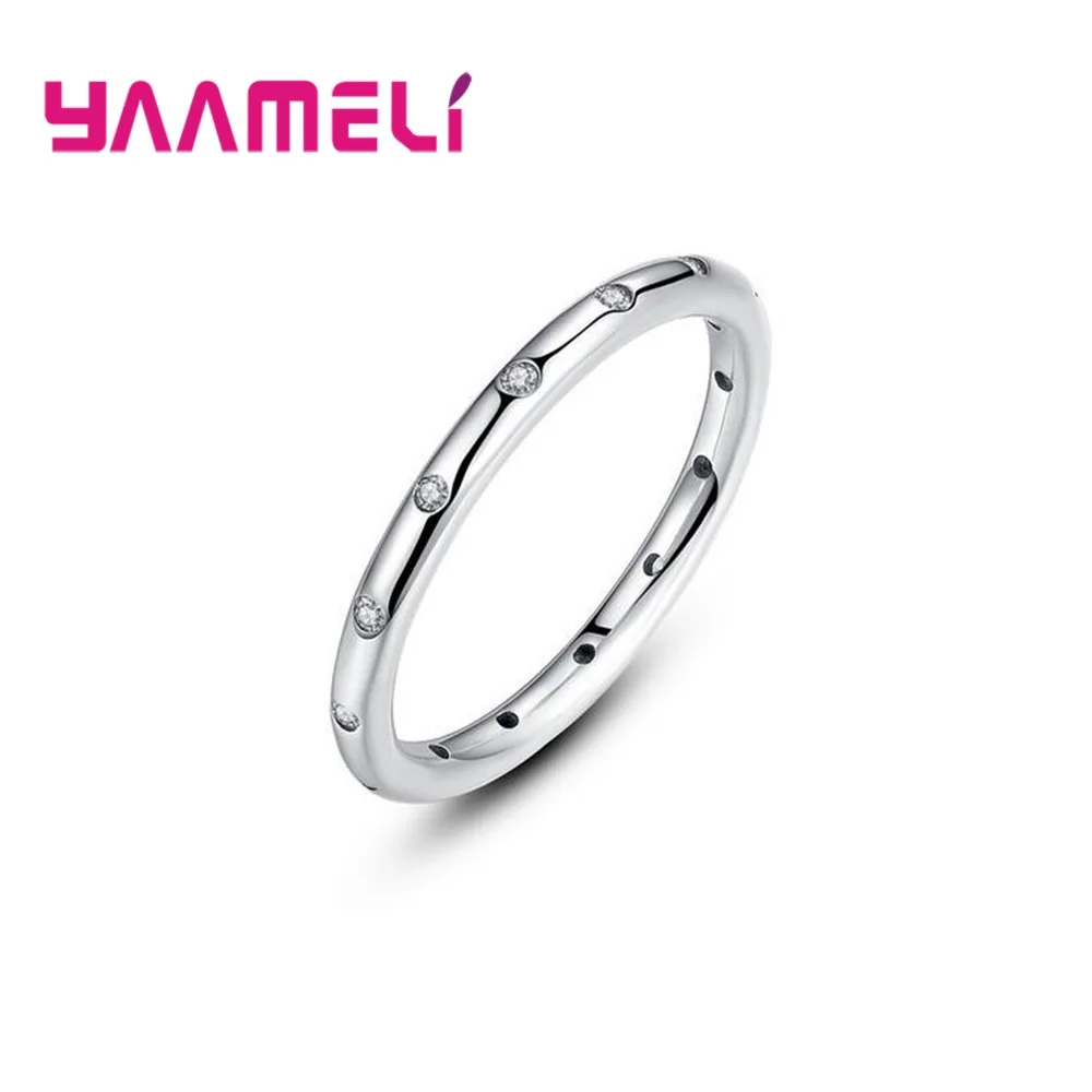 Женское кольцо из серебра 925 пробы с кристаллами | Украшения и аксессуары