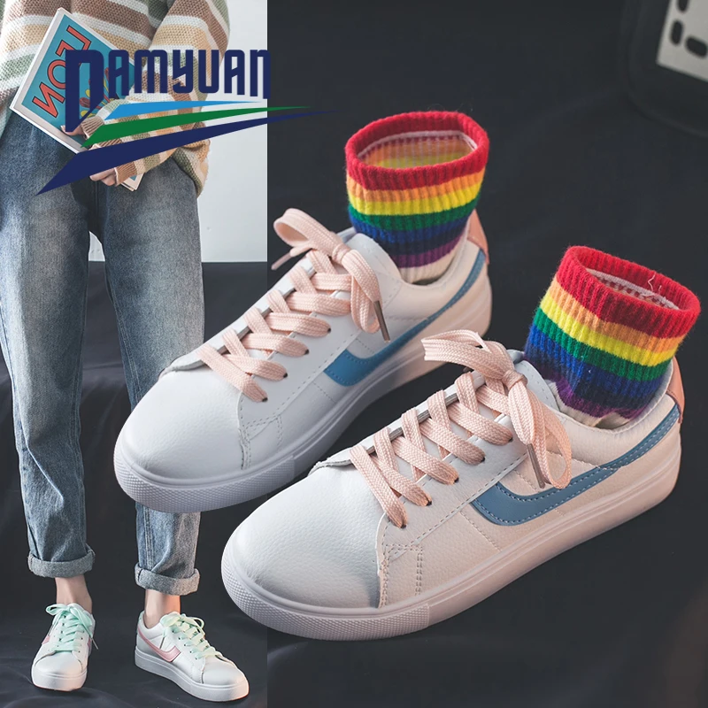 

Damyuan 2020 New Women Sneakers Vulcanized Shoes Lace Up Round Toe Casual Women Shoes Fashion Women Shoes Footwear Size 35-40