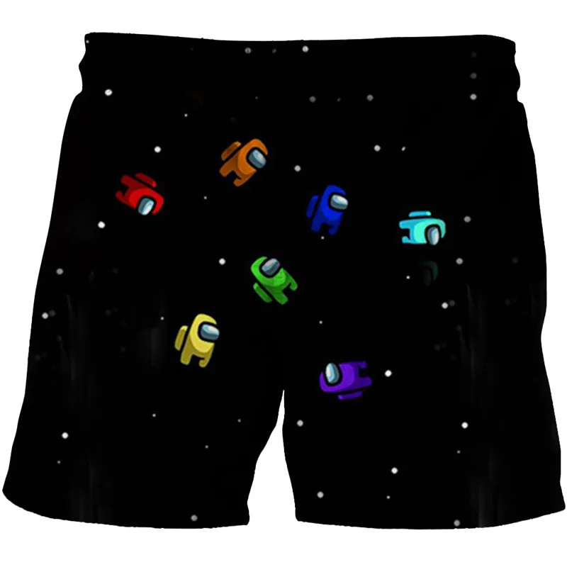 

Boys Girls Among Us Short Pants 4-14 Years Children's Girl Tops O-Neck Cartoon Casual Girl Kids Shorts Children Summer Clothes