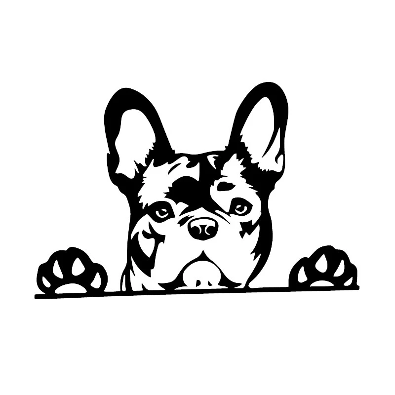 

Creative Paws Up French Bulldog Frenchie Bully Dog Car Sticker Automobiles Exterior Accessories Vinyl Decals for Toyota Honda Vw