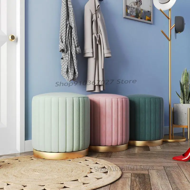 Скандинавский роскошный стул для макияжа тканевый подвесной столик спальни