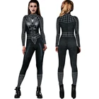 Женский костюм супергероя, костюм паука для косплея, Женский комбидресс супергероя Zentai, комбинезон с голубыми крапинками, платье для Хэллоуина