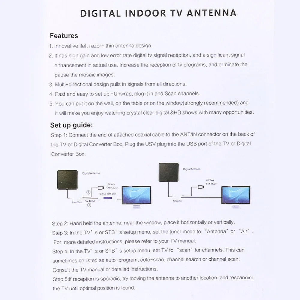 Внутренняя антенна с высоким коэффициентом усиления 4K 25DB HD tv D tv цифровая ТВ антенна 120 км усилитель с усилителем сигнала активный HD D tv Box