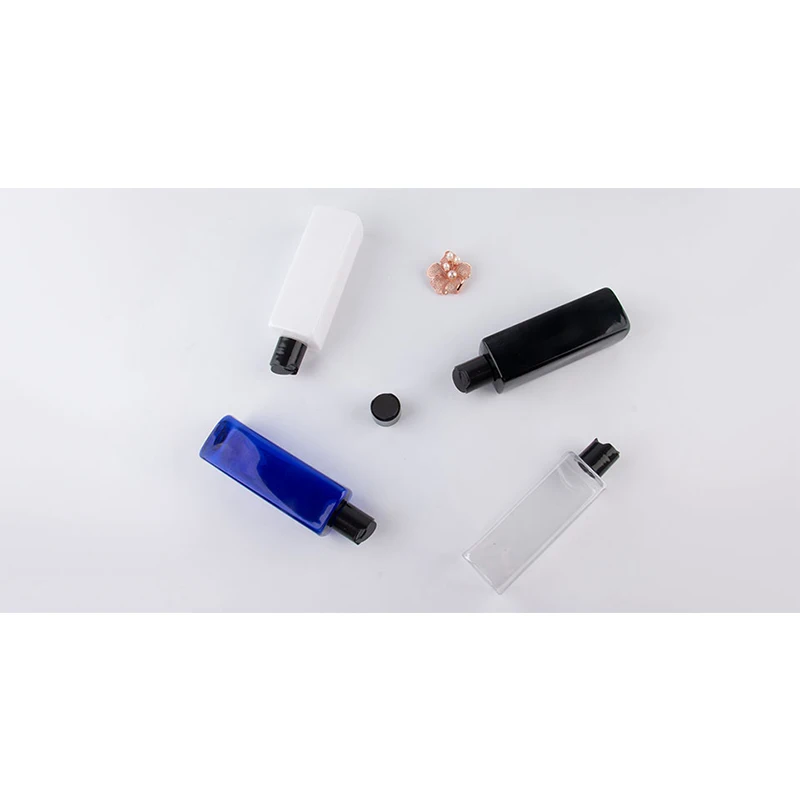 250 мл Пустые Квадратные прозрачные ПЭТ пластиковые пустые бутылки контейнер диск