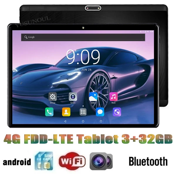 Sale!!!HD Super 2.5D Glass 4G Phone Call 10 inch Tablet 8 Core 1920*1200 IPS Screen Dual SIM Card Android Tablets 10 10.1+Gifts