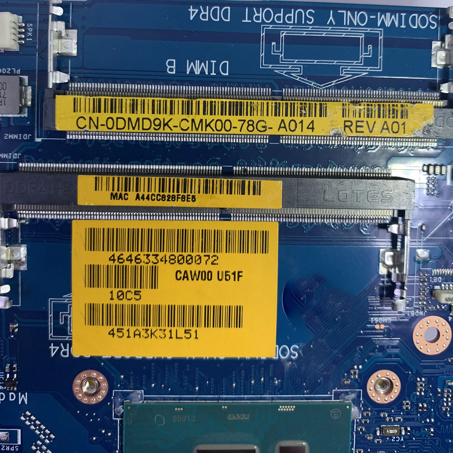 CN-0DMD9K 0DMD9K DMD9K BAL60 LA-D871P For Dell Inspiron 5566 5468 Laptop Motherboard i3-7100u DDR4 100% work | Компьютеры и офис