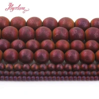 2346810mm natural purple hematite frosted round beads stone beads loose for diy necklace bracelet jewelry making strand 15