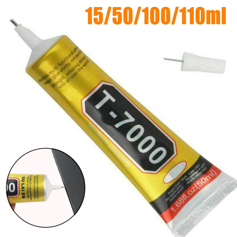 1x 15-110 ml T-7000 Glue T7000 Multi Purpose Glue Adhesive Epoxy Resin Repair Cell Phone LCD Touch Screen Super DIY Glue T 7000