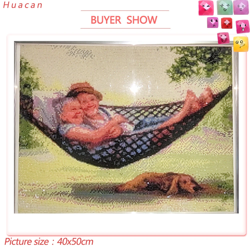 Huacan 5D DIY Diamond Painting Old Couple Full Square Rhinestone Portrait Diamond Embroidery Cross Stitch Mosaic Home Decor