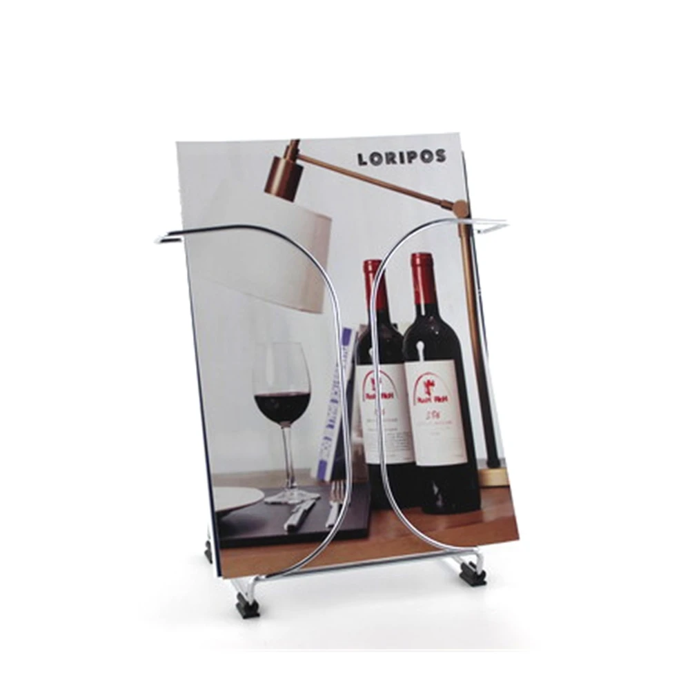 

A4 Metal Literature Flyer Brochure Holder Display Floor Stand Information Frame Exhibition Advertising Display Showing Rack