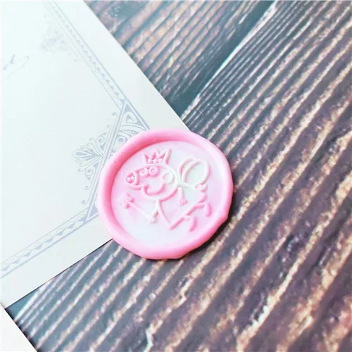 Печать с рисунком мультяшной свиньи Ретро деревянная классическая печать воском