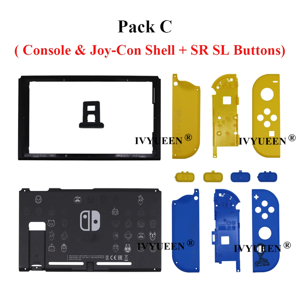

Сменный корпус IVYUEEN для консоли Nintendo Switch, лимитированная серия, чехол для задней панели Nitendo Switch