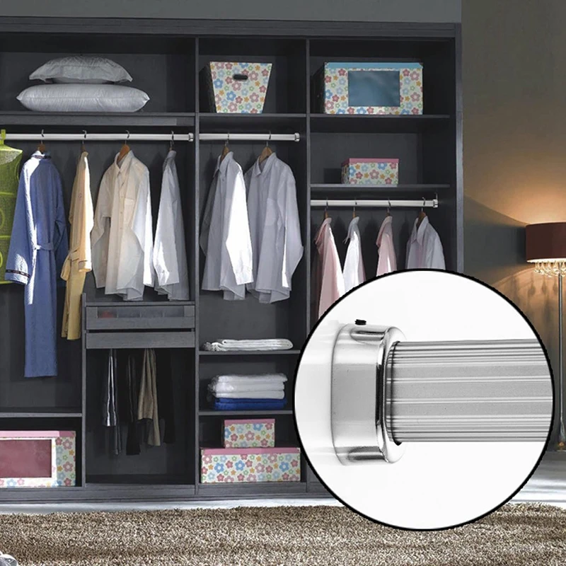 Эллиптический шкаф стержень полюс конец поддержка Шкаф Одежда трубка кронштейн