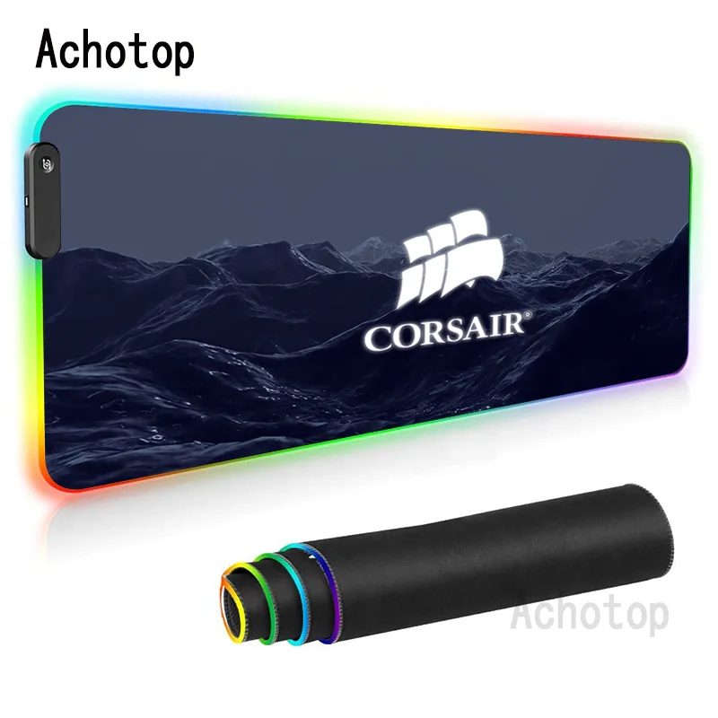 

Corsair RGB Mouse Pad Laptop XXL Computer Mouse Mat Led Light 800x300 Gaming Mousepad HD Large XL Gamer Desk Keyboard Play Mats