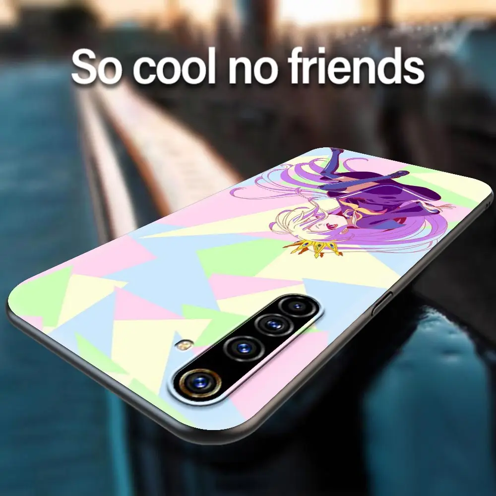 

Shockproof Thin Phone Case For Realme C3 6 7 5 Pro XT Q2 Q2i X50 C11 Capa Black Soft Cover Back Shell Game NO Life Anime