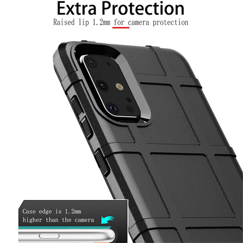 Простой Противоударный Корпус чехол для samsung Galaxy S20 Plus Ultra S10 S9 S8 A01 A21 A51 A71 A81 A91 A10S A20S