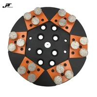 premium quality grinding pads with three round segments for concrete terrazzo floor 9pcs free shipping