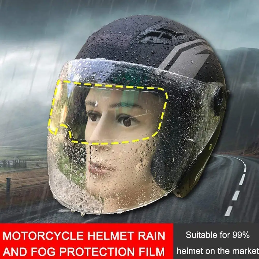 

Anti-fog And Rainproof Film For Motorcycle Helmet, Protective Film For Electric Vehicle Helmet I9g7