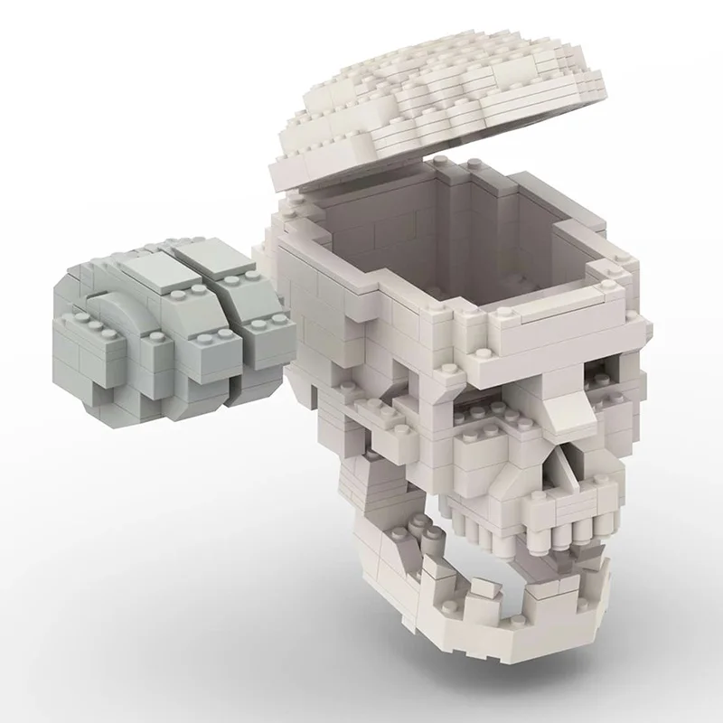 Конструктор MOC Creator человеческая голова с мозгом сборный креативный блок