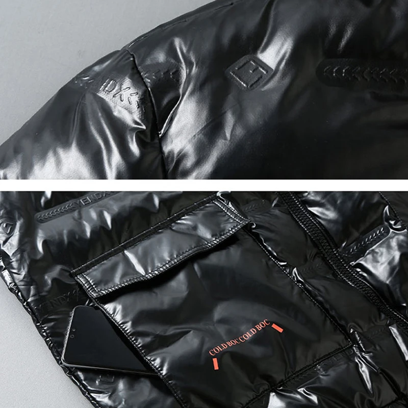 Men's Winter Parka 12XL 11XL 10XL Plus Size Jackets Men Thickened Warm Hooded Coats Male Outerwear Large Size Men Glossy Jacket