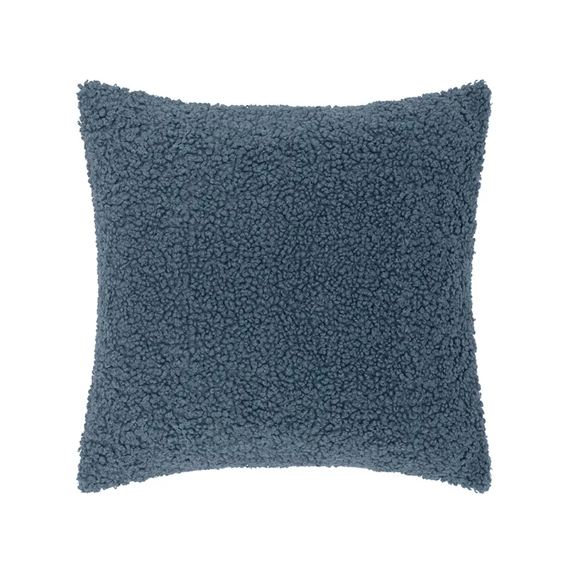 7 colors Light luxury 3D soft plush sofa decorative cushion cover brown pink white blue pillow home office car pillowcase | Дом и сад