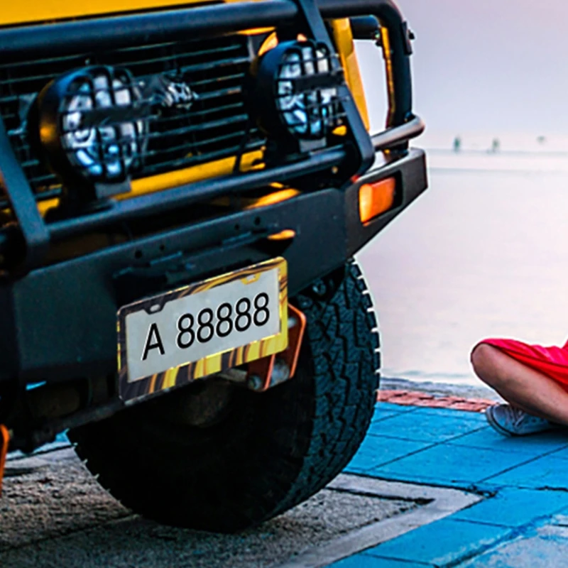 

85LB License Plate Frame Epoxy Resin Mold Car License Plate Protective Cover Silicone Mould DIY Crafts Casting Tools