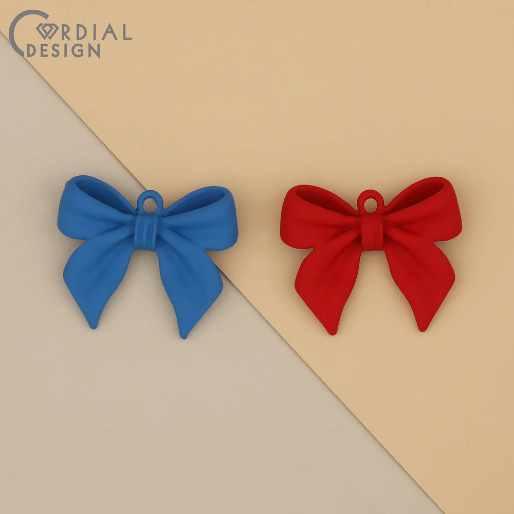 

Cordial Desig 50Pcs 21*24MM Jewelry Accessories/Earrings Pendants/Paint Effect/Bowknot Shape/Jewelry Findings & Components