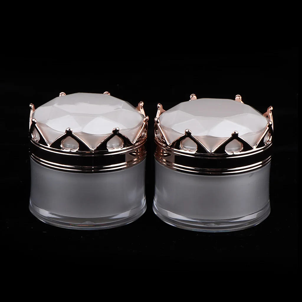 

2Pcs Plastic Cosmetic Sample Empty Container for for Make Up Eye Shadow Nail