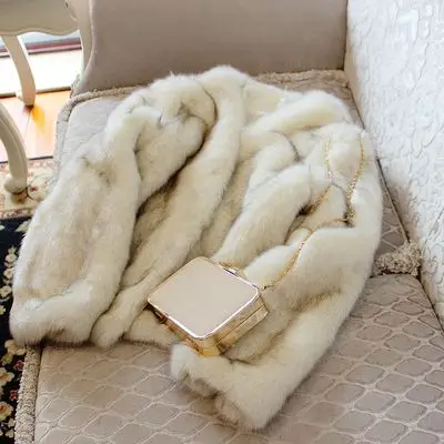 MESHARE New Style High-end Fashion Women Faux Fur Coat 19S103