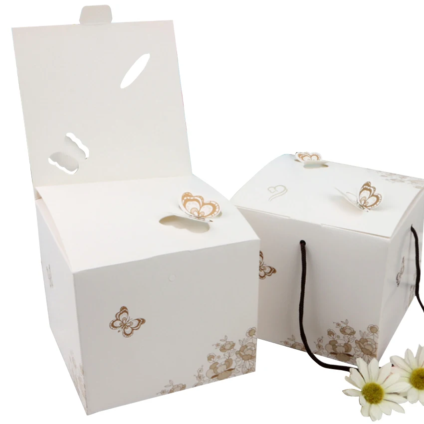 

10 шт./лот декоративные подарочные бумажные складные коробки для торта, конфет, печенья, вечевечерние