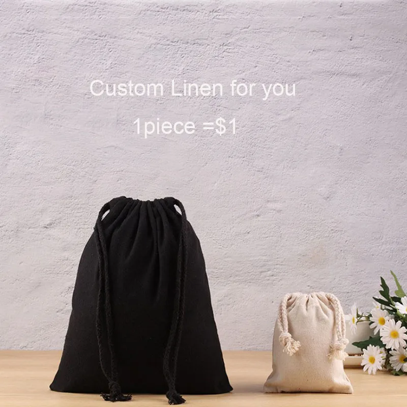 

Custom Logo Linen Gift Bags